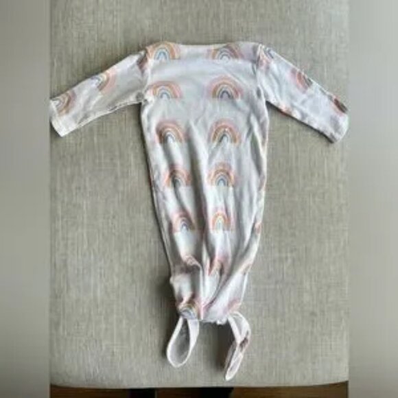 Nordstrom newborn Long Sleeve Knotted Swaddle Baby Sleep Sack with Hat - Picture 6 of 6